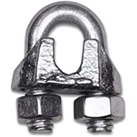 BriTools M86062G Sujetacable recto- Galvanizado- 1-4&quot-- Set de 2 Piezas